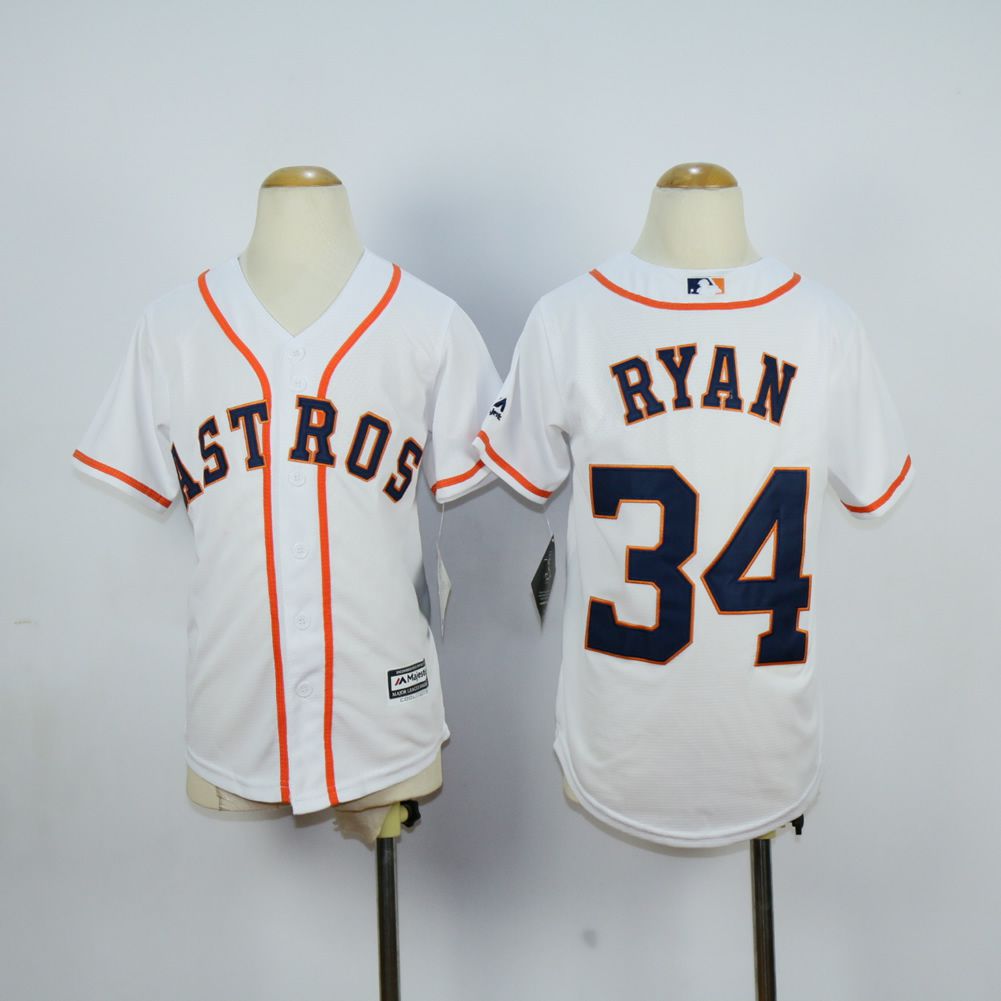 Youth Houston Astros #34 Ryan White MLB Jerseys